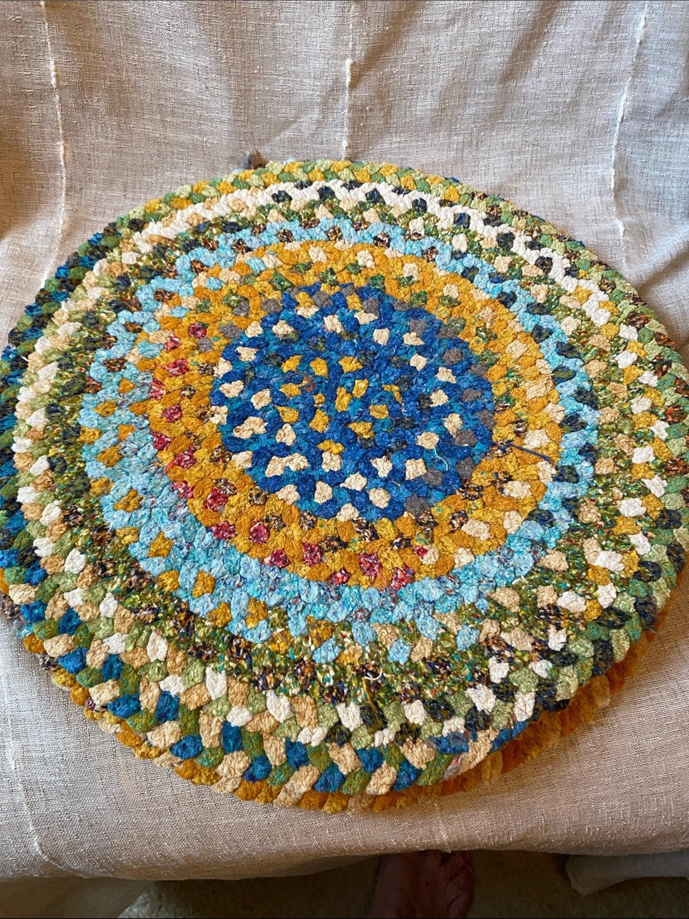 Handmade Chenille Braided Seat cushions 3
